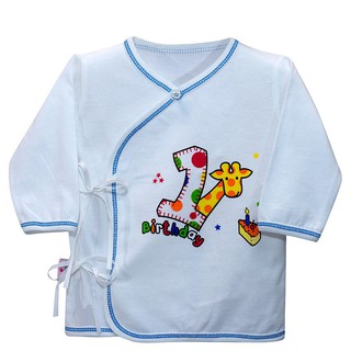 (bé 3-7kg) Áo sơ sinh cột dây TD AL0412 HELLO B&B - HELLO BB
