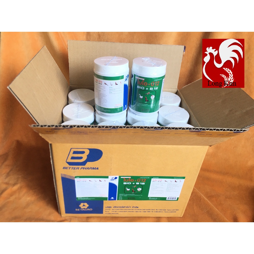 1 THÙNG 24 HŨ BIO+B12 THÁI LAN ÚM GÀ CON, PH (Ò) NG B (Ệ) NH CHO GÀ ĐÁ, GÀ, VỊT, CHIM