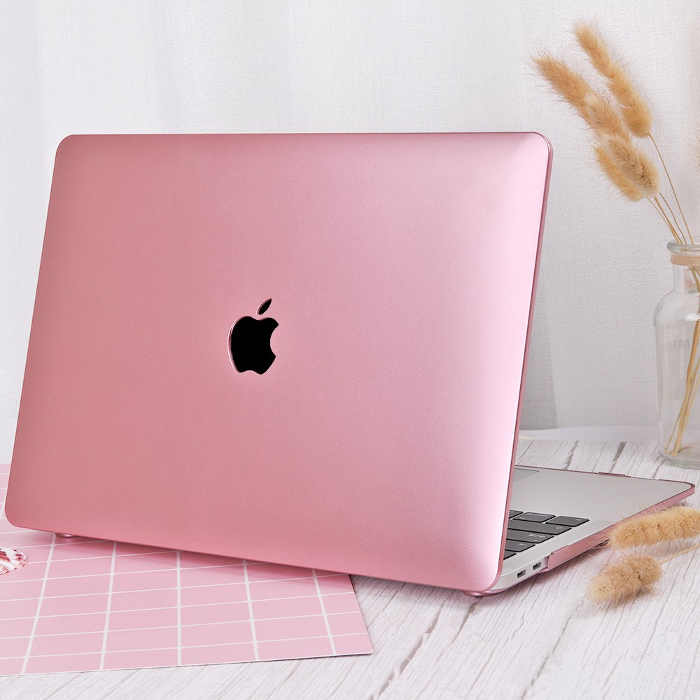 Ốp nhựa cứng nhiều màu để chọn + miếng chắn bụi bàn phím chuyên dụng cho laptop Apple MacBook Air 13 Pro 13.3 15