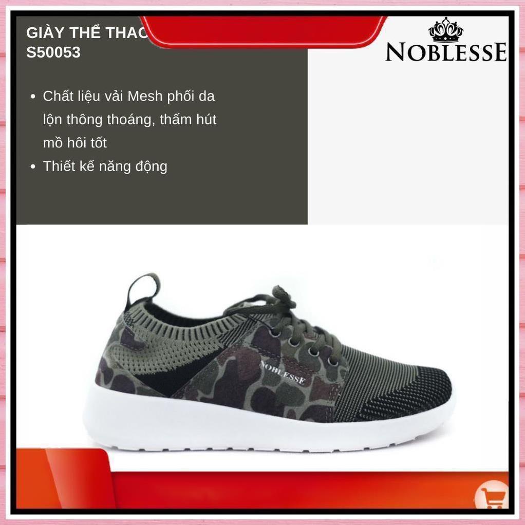 GIÀY THỂ THAO NỮ CỔ THẤP ĐẸP THỜI TRANG MÀU XANH RÊU NOBLESSE S50049