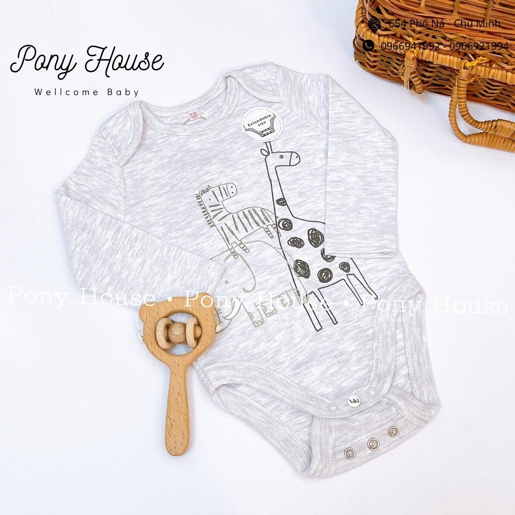 Body Chip Dài Tay Bodysuit Hàng Quảng Châu Chất Cotton Dày Dặn Cho Bé Trai Bé Gái Từ Sơ Sinh Đến 9 Tháng