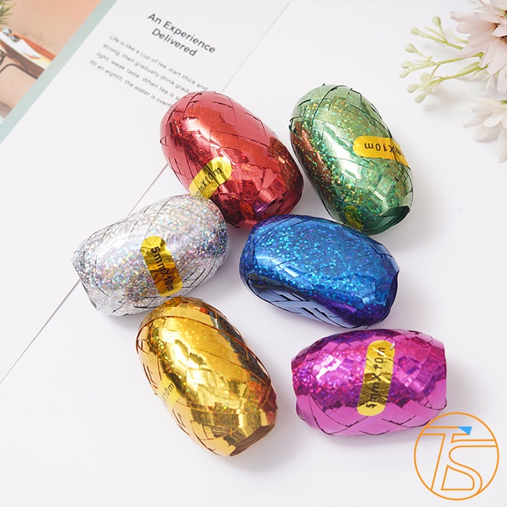 Cuộn Dây Ruy Băng Kim Tuyến 5mmx10m trang trí