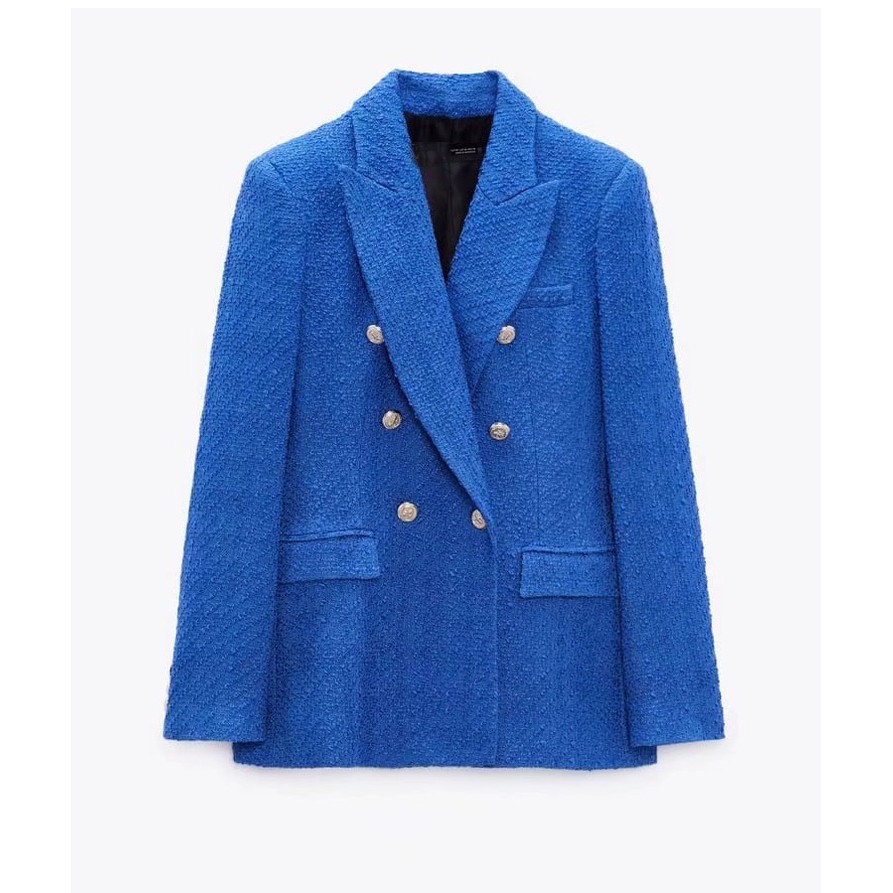 (3 MÀU) ÁO KHOÁC BLAZER VẢI DỆT VẠT ĐẮP CHÉO - 7822/457 | BigBuy360 - bigbuy360.vn
