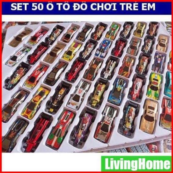 Bộ 50 ô tô đồ chơi trẻ em LivingHome