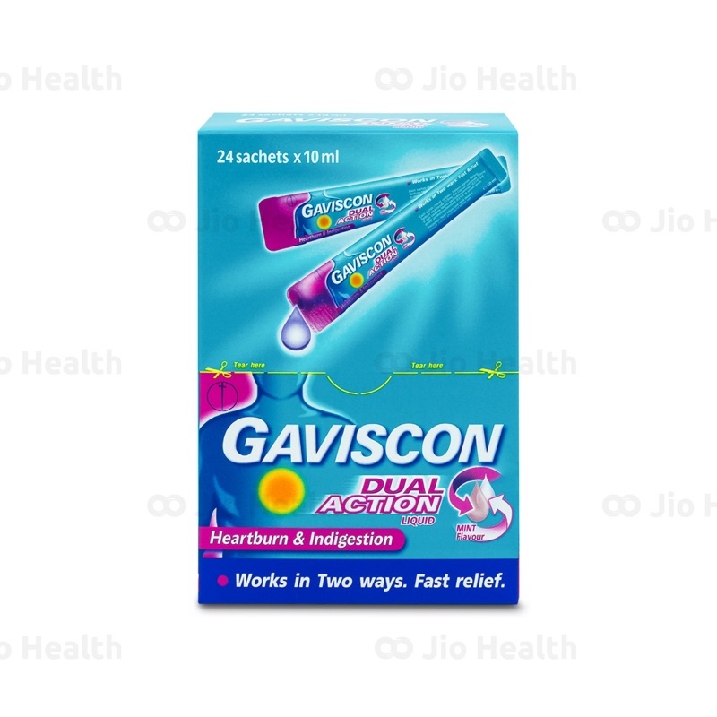 Gaviscon Dual Action Hồng Giảm Trào Ngược Dạ Dày 10ml