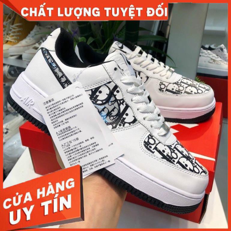 Giày Thể Thao Nam nữ Sneakers- AF1 Dior Trắng Đen Bản Quảng Châu Cao Cấp | BigBuy360 - bigbuy360.vn