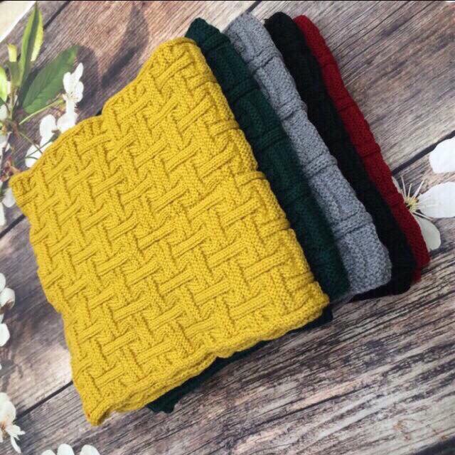 [chuyên sỉ] Khăn Len ống văn thừng hàng đẹp