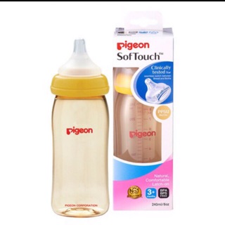 BÌNH SỮA PIGOEN CỔ RỘNG PLUS SIÊU MỀM 240ml