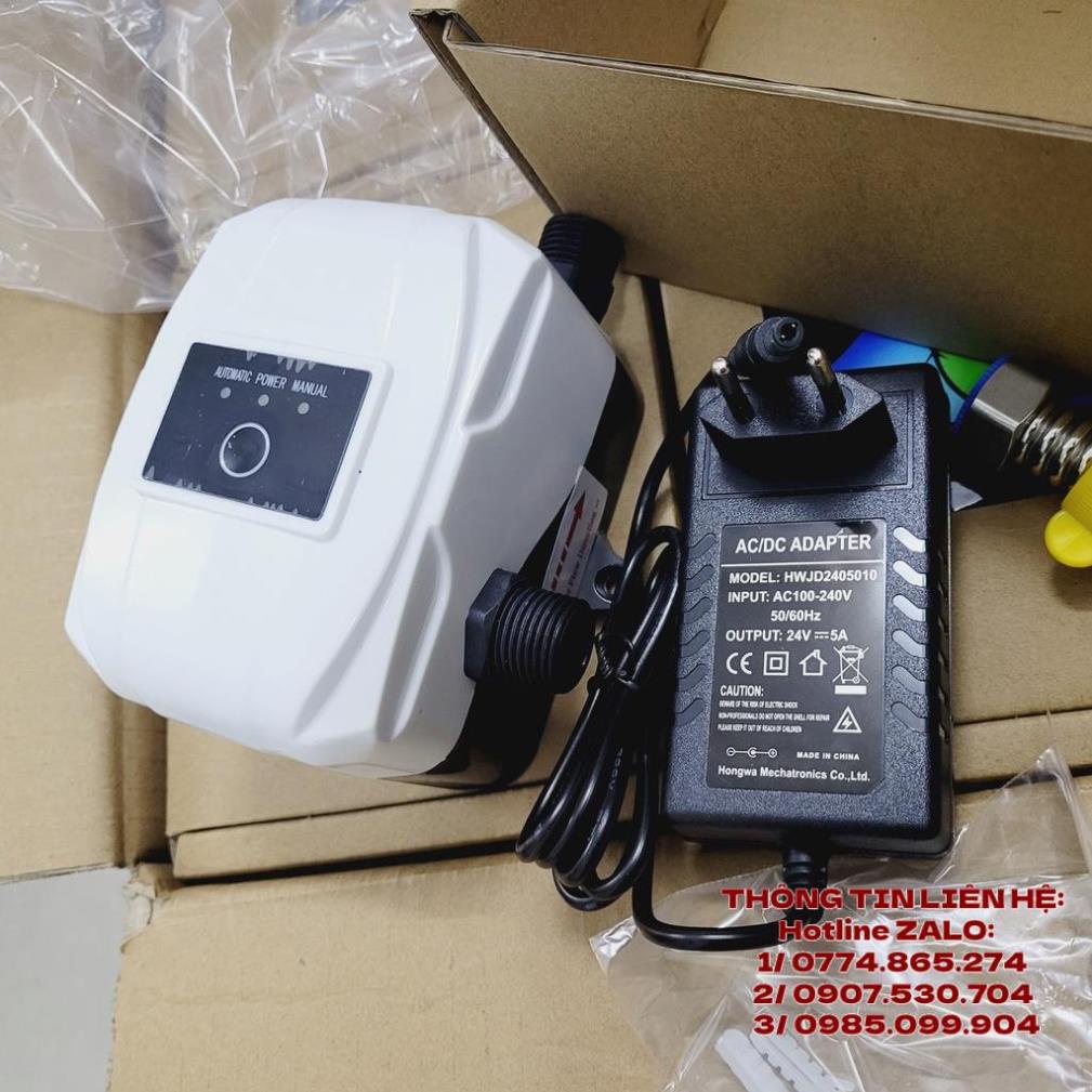 Máy bơm tăng áp dùng cho máy nước nóng lạnh vòi sen máy giặt - OMAIS dùng nguồn DC 24V DC mẫu DR-20 - An Toàn