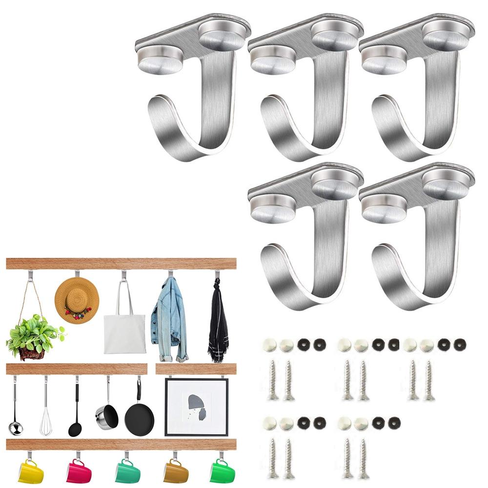 Giá Đỡ Móc Treo Đồ Hình Chữ J Gắn Trần Nhà Tắm Tiện Dụng