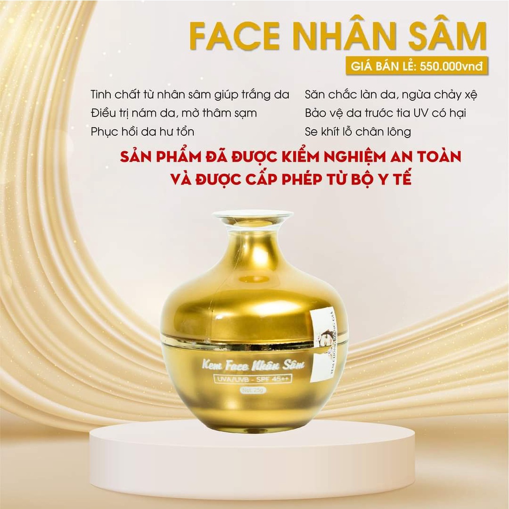 Kem Face Nhân Sâm N Collagen Giúp Trắng Da, Giảm Nám, Bảo Vệ Da