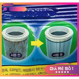 Sỉ 10 gói bột tẩy vệ sinh lồng máy giặt.