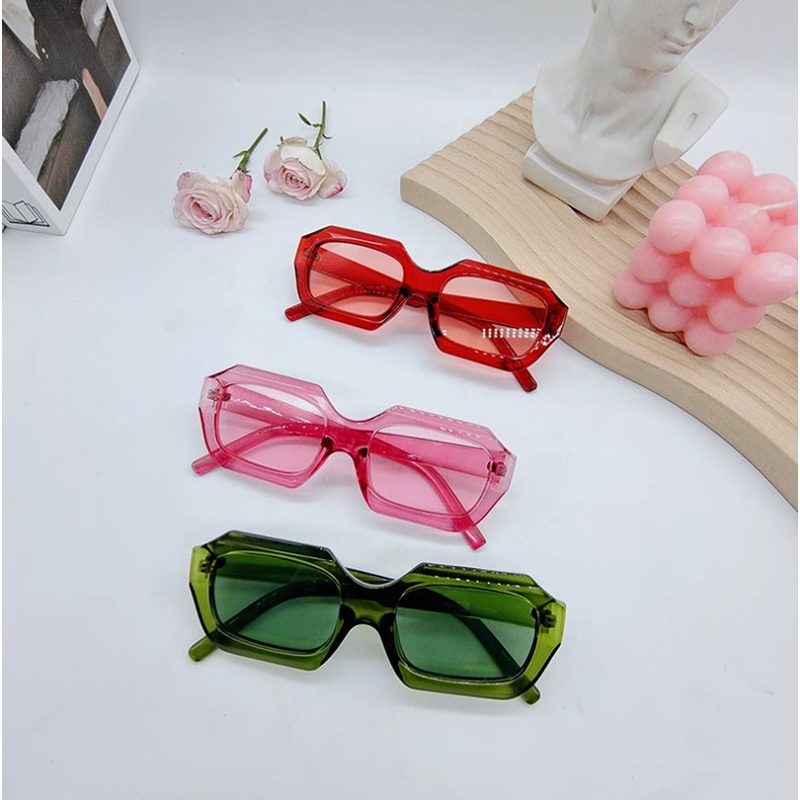 Kính Mát Gọng Vuông Chống Tia UV Phong Cách Âu Mỹ Thời Trang Unisex