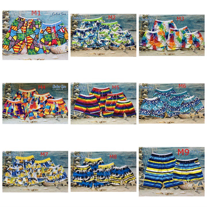 9 Mẫu Quần Đùi Đi Biển Cho Cả Gia Đình Nhiều Size | BigBuy360 - bigbuy360.vn