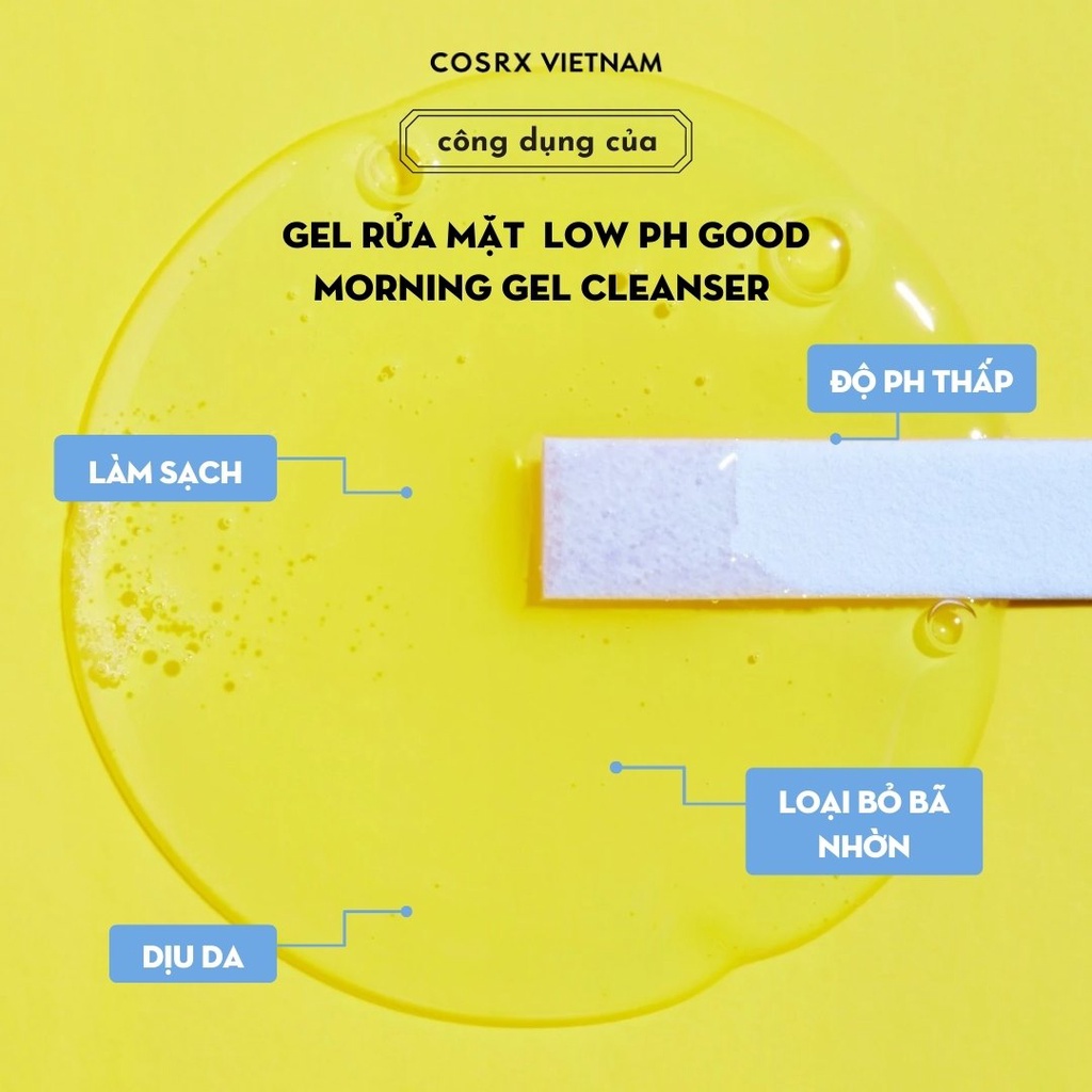 Sữa rửa mặt dịu nhẹ Cosrx low pH good morning cleanser TẶNG mặt nạ Sexylook