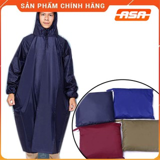 Áo mưa bít không xẻ tà vải dù chống thấm dài 1m2
