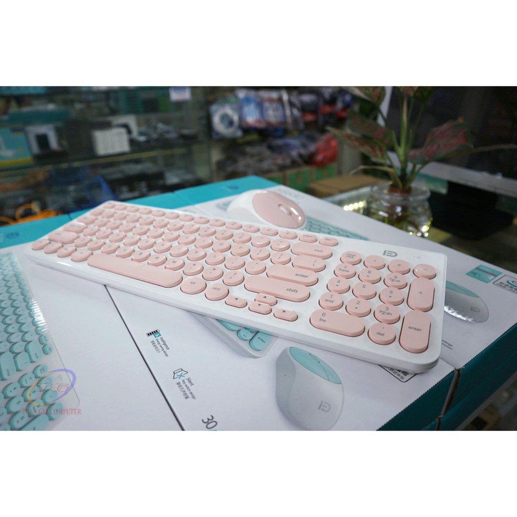 Bộ phím chuột không dây Forter iK6630 chống ồn | BigBuy360 - bigbuy360.vn