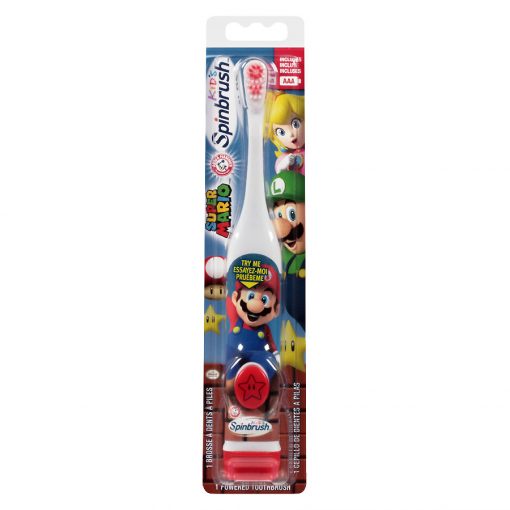 Bàn chải đánh răng Spinbrush Kids' electric toothbrush Super Mario (Mỹ)