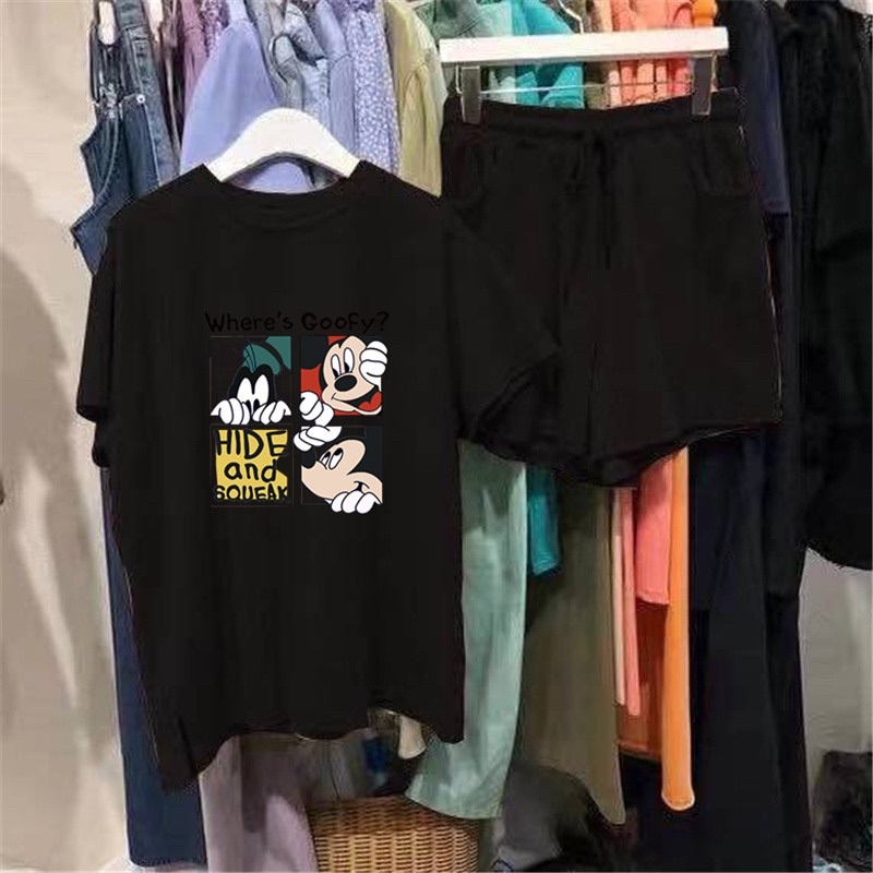 Bộ quần áo thể thao nữ Mickey phong cách Hàn Quốc