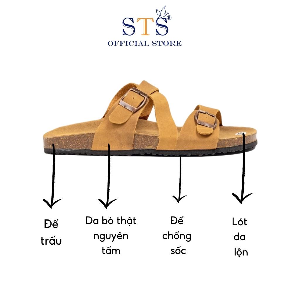 Dép Birken Unisex Nam Nữ Dep quai ngang chéo đế trấu bánh mì thấp ,siêu bền chống nước nhẹ ST25