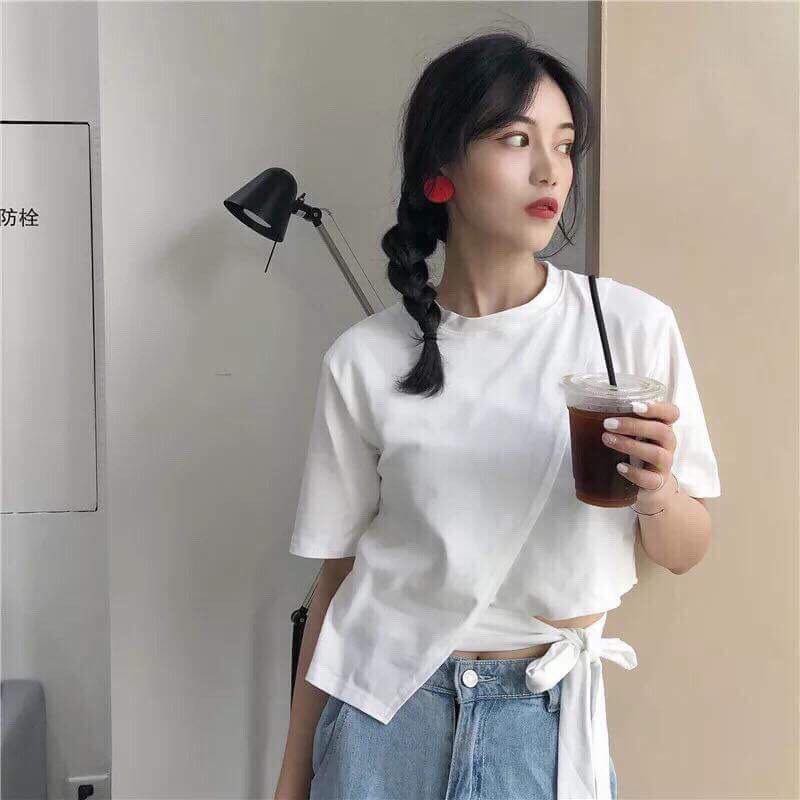 ÁO THUN HOT, ÁO THUN NỮ, ÁO NỮ, ÁO ULZZANG, ÁO HOT, ÁO BUỘC NƠ EO, ÁO XINH | BigBuy360 - bigbuy360.vn