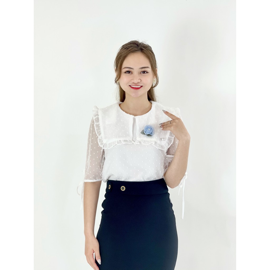 [Mã WASTUP giảm 10% tối đa 30K đơn 99K] Áo sơ mi nữ Thiết Kế Voan Tơ Tay Lỡ EMVY- H12 | BigBuy360 - bigbuy360.vn