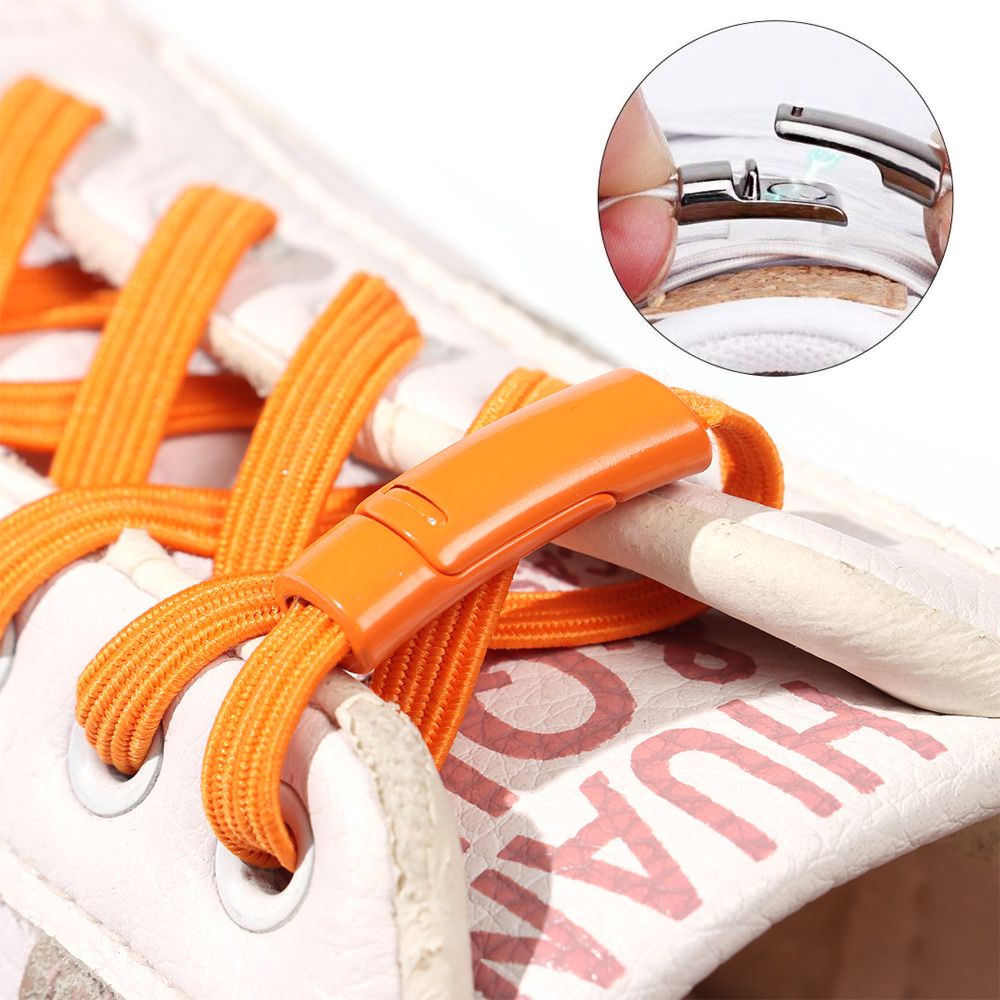 Dây giày phẳng co giãn hít nam châm không cần buộc thời trang cho nam và nữ