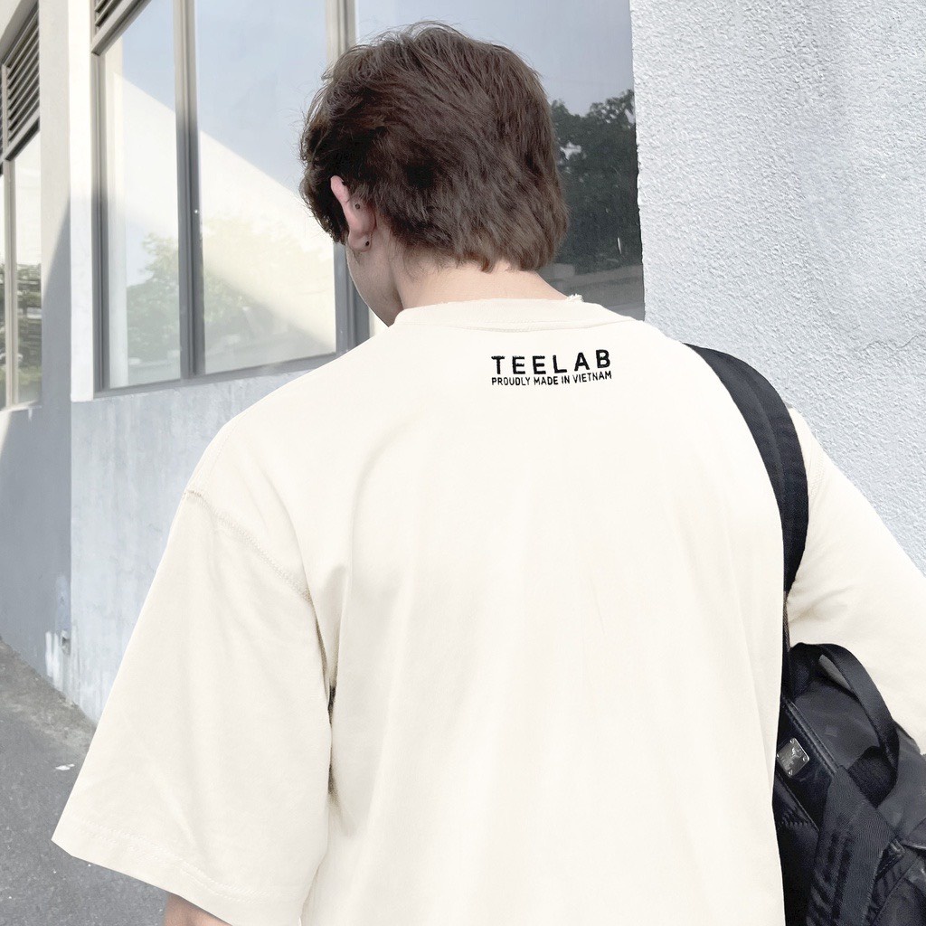 Áo thun Teelab Unisex nam nữ Form Rộng Tay Lỡ nam nữ,áo phông Local Brand cotton 100%