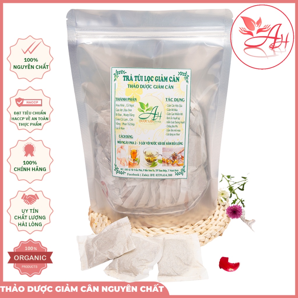 Trà túi lọc giảm cân tiêu mỡ hiệu quả
