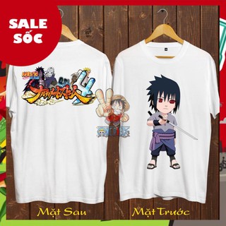 HOT- [ÁO THUN SASUKE] 🔥 Áo Naruto - Uchiha Sasuke 2 mặt phong cách dễ thương cá tính SP bán chạy - SSK-004