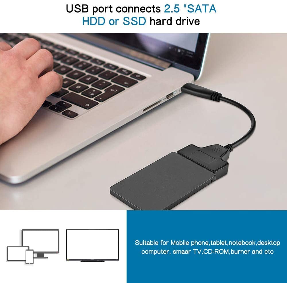 Cáp Chuyển Đổi Usb 3.0 Sang Sata 2.5 &quot;Ssd Hdd Drives 5gbps Tốc Độ Cao Usb 3.0