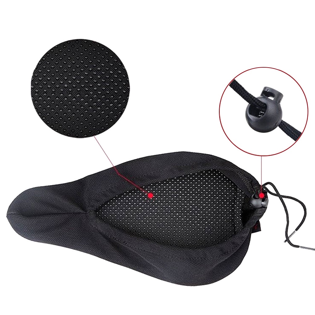 3D Anti-Slip Bicycle Cushion Adjustable Bike Saddle Breathable Cycling Seat Cover Pad