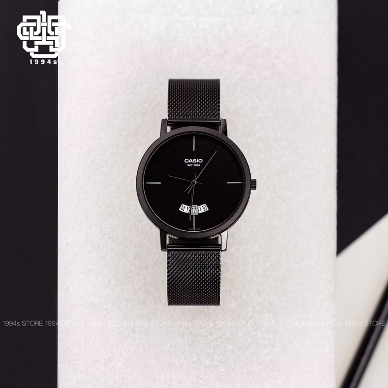 Đồng hồ nam Casio MTP-B100MB-1 dây thép, hàng chính hãng, size 43mm
