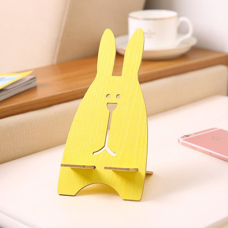 Creative Fashion Mobile Phone Holder Lazy Cute Cartoon Phone Holder Usrvich Wooden Desktop Rechargeable | BigBuy360 - bigbuy360.vn