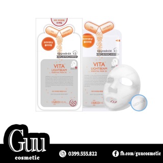 Hộp 10 miếng mặt nạ trắng da Mediheal Vita Lightbeam Essential Mask EX