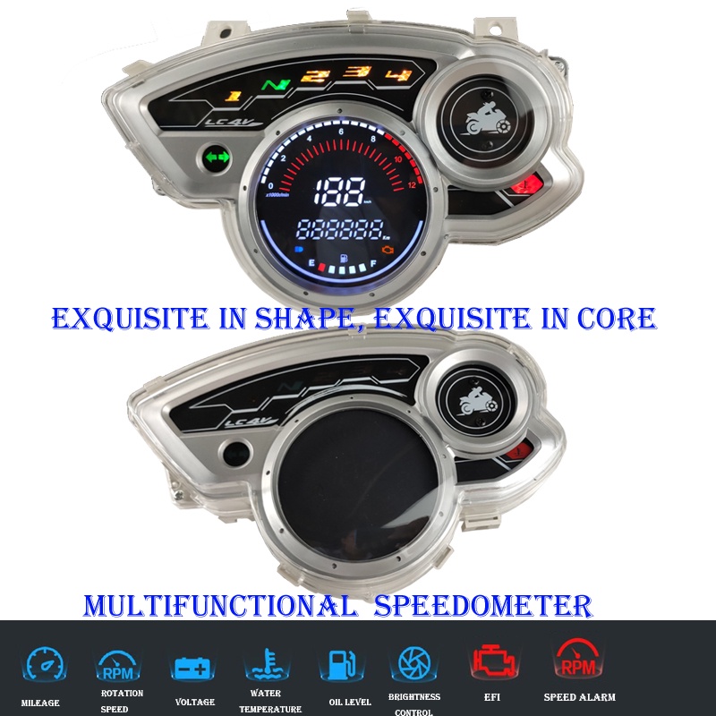 Máy Đo Kỹ Thuật Số X1R Cho Yamaha X1R 135 X1R XIR Đồng Hồ Tốc Độ Led Đồng Hồ Rpm