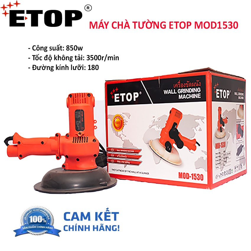 Máy chà tường. chà nhám tường , có ống hút bụi ETOP MOD1530