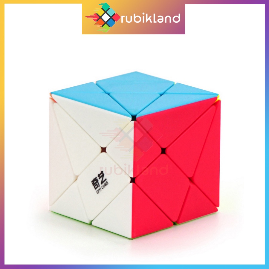 Rubik QiYi Axis Cube Stickerless Rubic Biến Thể 3x3 Đồ Chơi Trí Tuệ Trẻ Em