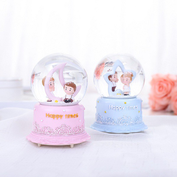 Quà lưu niệm quả cầu tuyết Happy time - Quà tặng sinh nhật, các ngày lễ đặc biệt - [ GÓI QUÀ - TẶNG THIỆP MIỄN PHÍ ]