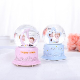 Quà lưu niệm quả cầu tuyết Happy time - Quà tặng sinh nhật, các ngày lễ đặc biệt - [ GÓI QUÀ - TẶNG THIỆP MIỄN PHÍ ]