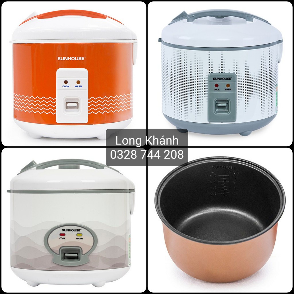 Nồi cơm điện Sunhouse SHD8600, SHD8601 và SHD8602, 1.8L, BH chính hãng 12 tháng | BigBuy360 - bigbuy360.vn