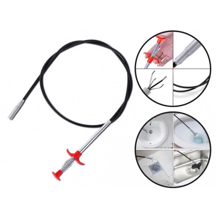 Dụng cụ gắp rác thông tắc cống dây dài 90cm