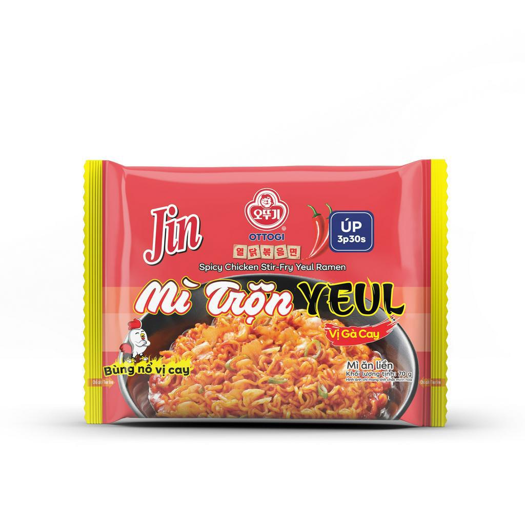 Mì trộn phô mai kiểu Hàn Quốc ottogi vị không cay 80 g, vị cay 75 g