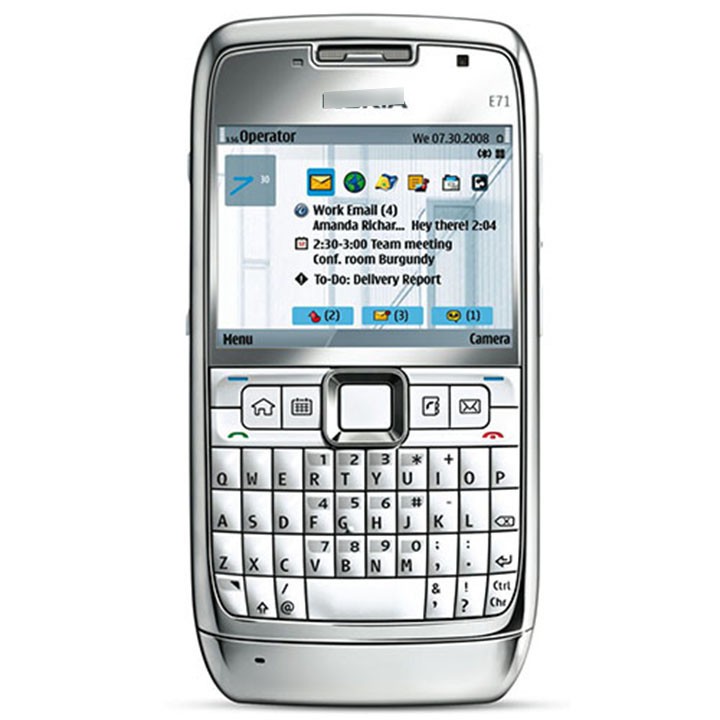 Điện thoại Nokia E71 sử dụng đến 1 tuần tặng kèm sạc