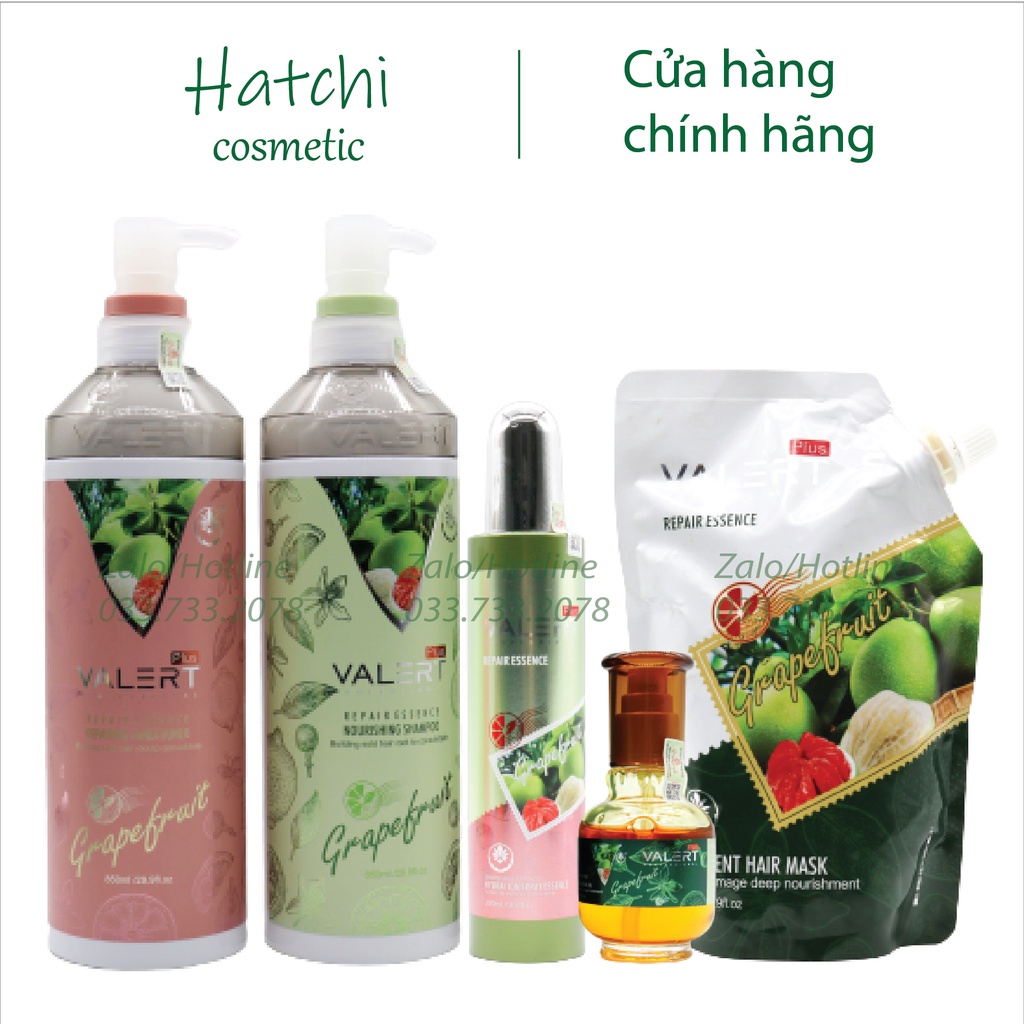 Bộ Dầu Gội - Xả - Hấp - Tinh Dầu - Xịt Dưỡng Bưởi Ngăn Ngừa Rụng Tóc Phục Hồi Hư Tổn Grapefruit 850ml*2