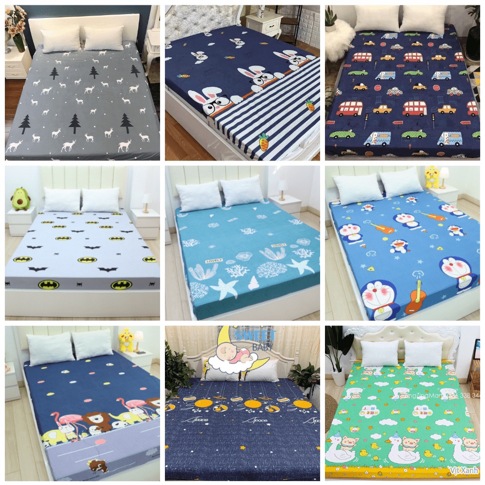 Ga Chống Thấm Sunzin Chất Liệu Cotton m2/m6/m8/2m2 Siêu chống thấm, Ngăn nước, bảo vệ đệm thoáng khí