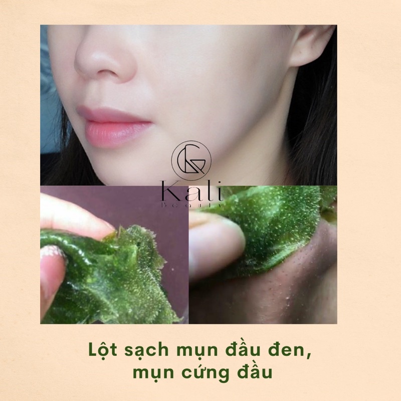 3 Hộp LỘT MỤN TRÀ XANH VỚI CHIẾT XUẤT TỪ LÁ TRÀ TƯƠI 💯THIÊN NHIÊN, GIÚP DA LẤY ĐI MỤN CÁM , MỤN ĐẦU ĐEN (combo 3 hộp)