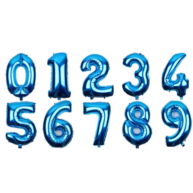 Bong bóng lá nhôm hình số 32inch màu xanh lá trang trí tiệc cưới/ sinh nhật