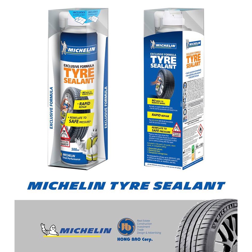 Chai Vá Lốp Xe Khẩn Cấp Michelin 92423 500ml
