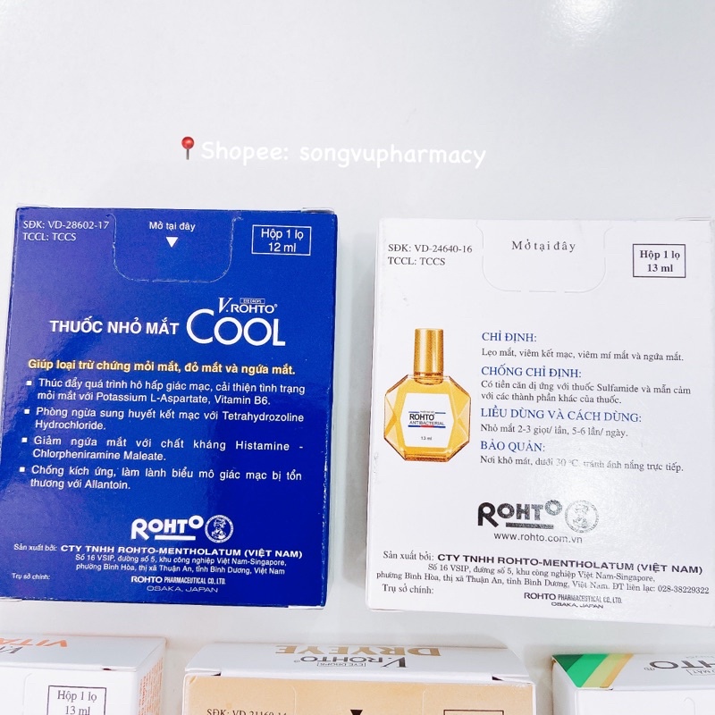 (HÀNG CHÍNH HÃNG) Nhỏ mắt V Rohto các loại | Thế Giới Skin Care
